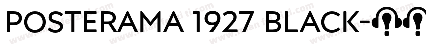 Posterama 1927 Black字体转换